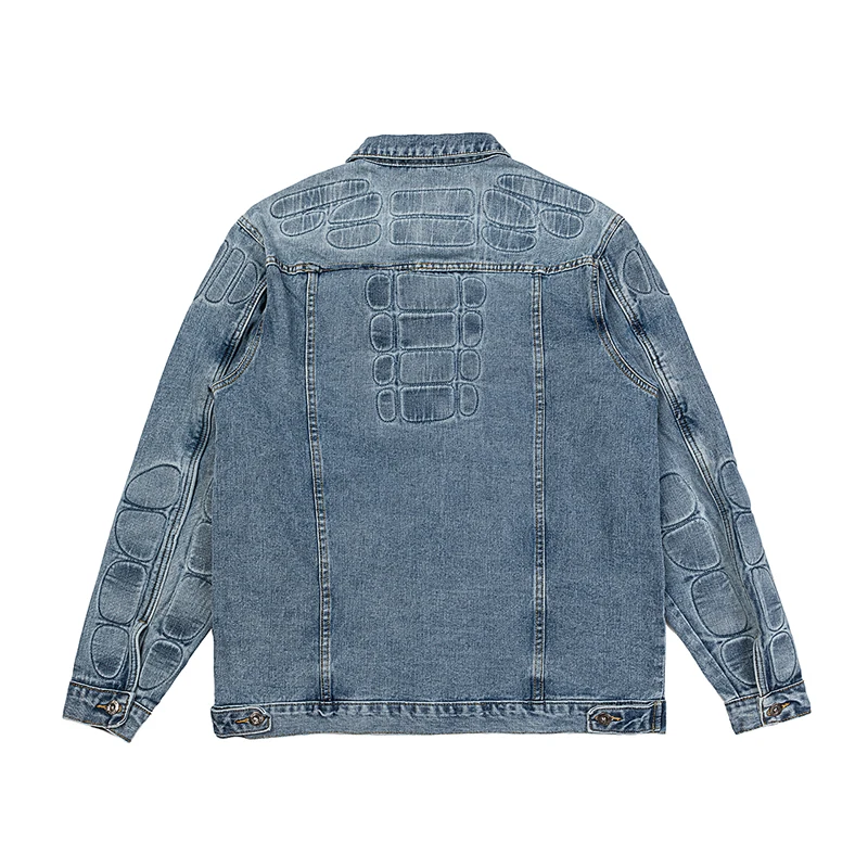 High Street Trend однотонный KANYE WEST Armor Denim Top Высококачественная мужская и женская модная