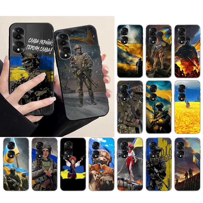

Love Ukraine Man Woman Phone Case for Huawei Honor X9 X8 X7 X6 70 50 60 Pro 10X 20 Lite 8A 8S 8X 9X 9A 9S 10i Funda