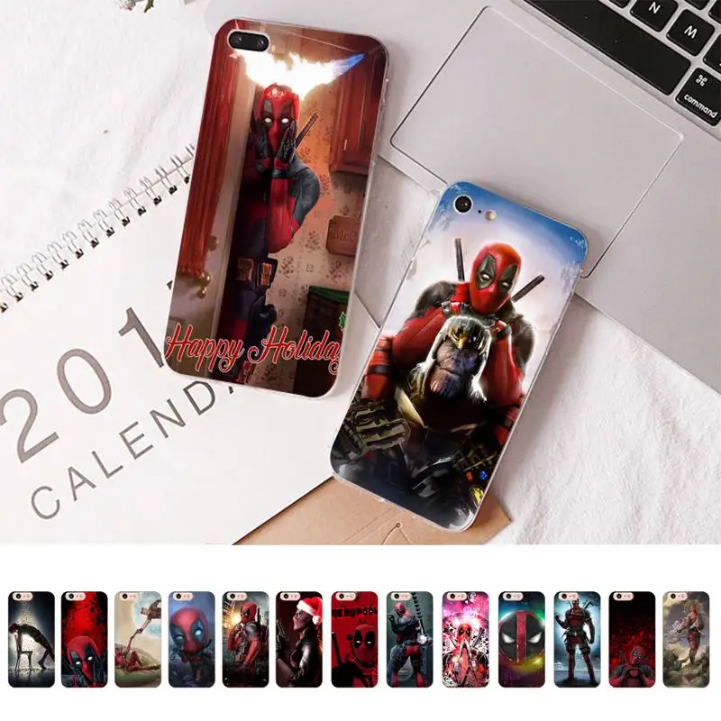 

Disney Deadpool Phone Case For iPhone 8 7 6 6S Plus X SE 2020 XR XS 14 11 12 13 Mini Pro Max Mobile Case