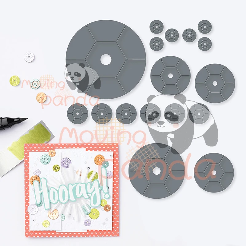 

Round Hollow New Cutting Dies No Stamps For Diy Dies Scrapbooking Photo Album Paper Cards Decorating Handmade Knife Dies