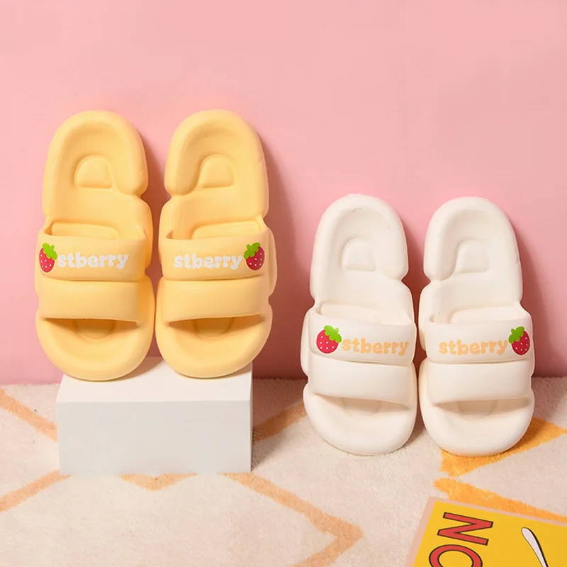 

Summer Women Slippers Cartoon Fruits Outside EVA Soft Non-slip Sole Casual Beach Bathroom Home Slipper Ladies Shoes