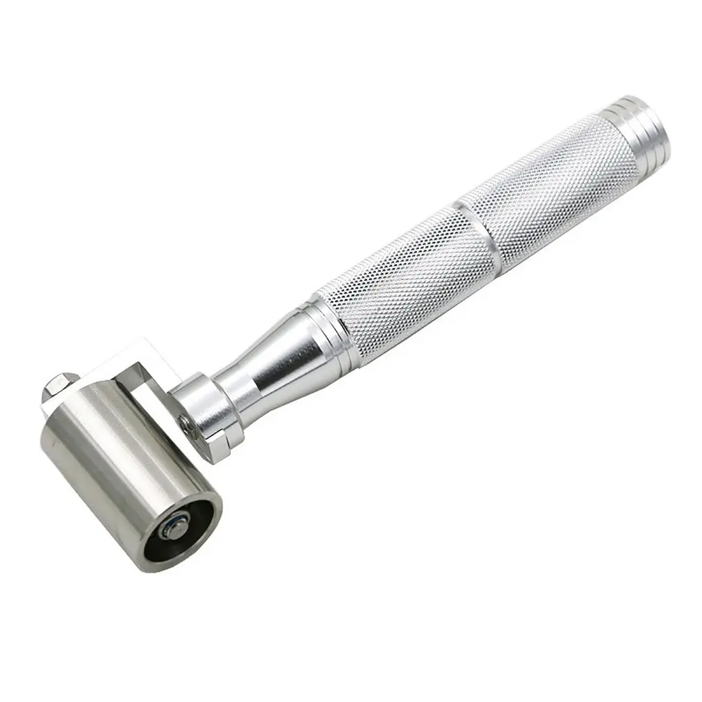 

Wallpaper Roller Stainless Steel Flat Pressure Roller Hand Apply Wallpaper DIY Tool Platen Roller 40mm Two-way Wheel Bearing