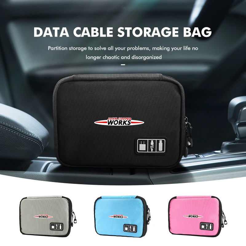Автомобильный кабель зарядное устройство сумка для хранения автоаксессуары MINI