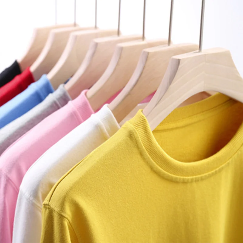 

Custom Loose All-matc t sirt summer Lon Sleeve Simple Solid Color Sweater