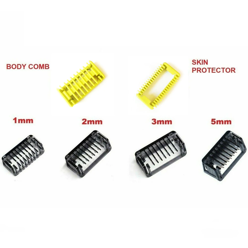 

Направляющая расческа 1/2/3/5 мм, бритвенная головка, защитная накладка для кожи + гребень для тела Philips Norelco Oneblade QP25xx QP26xx QP65xx QP66xx