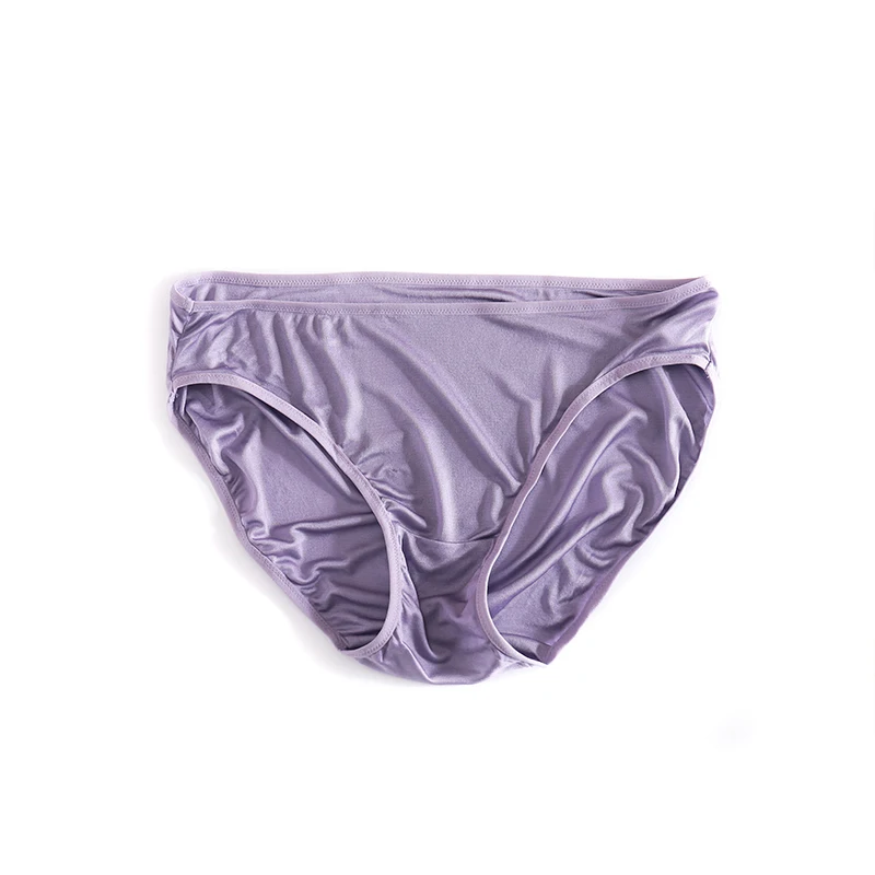 Весенне-летнее новое однотонное удобное шелковое нижнее белье с низкой талией