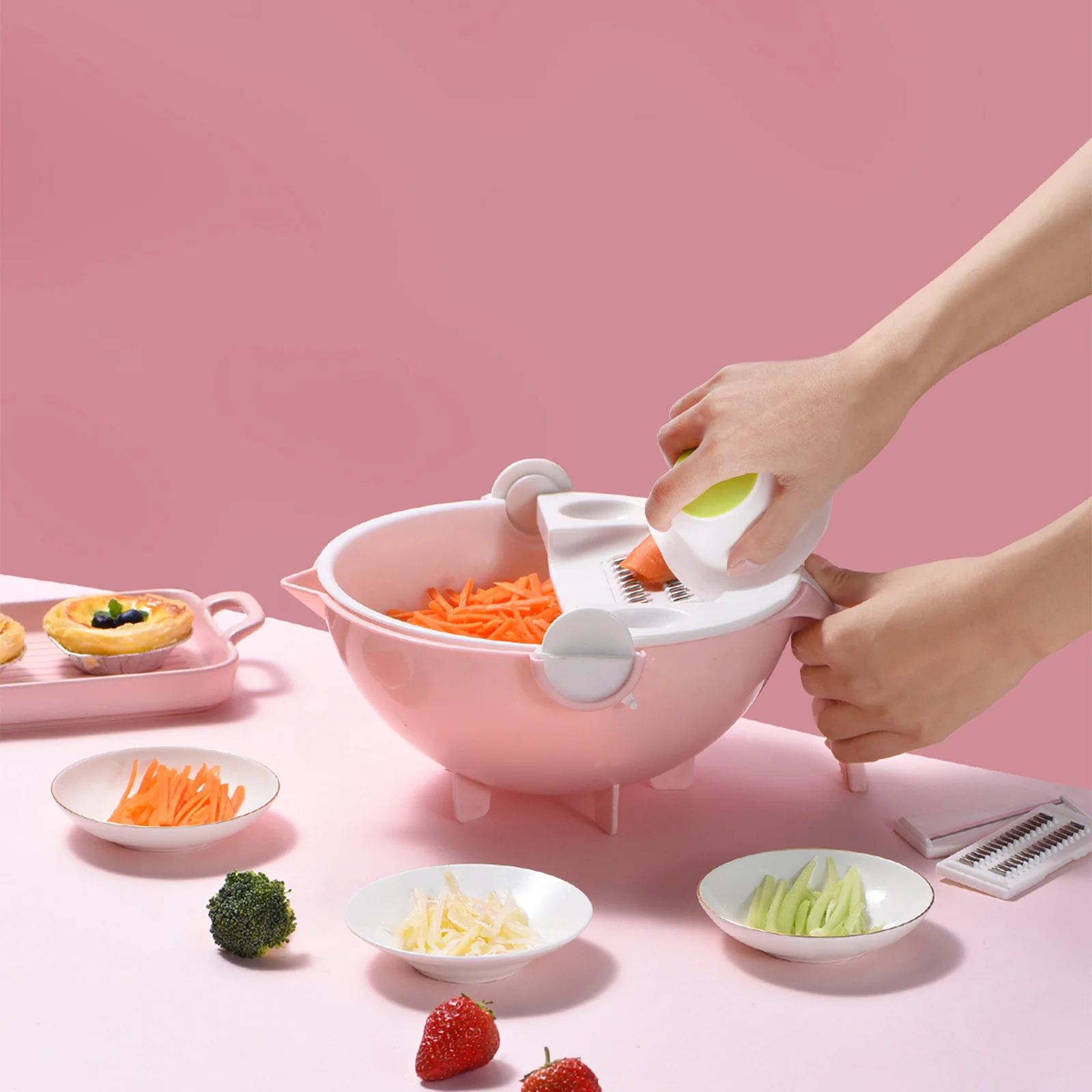 

Vegetable Hand Guard Food Slicer Safety Holder Durable Protector Finger Plastic Compact