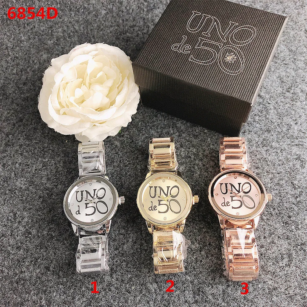 

Hot Sale Women Men Silver Color Rose Gold Stainless Steel Zircon Key Black Retro Letter 50 Lock Quartz Watch Bracelet Jewelry