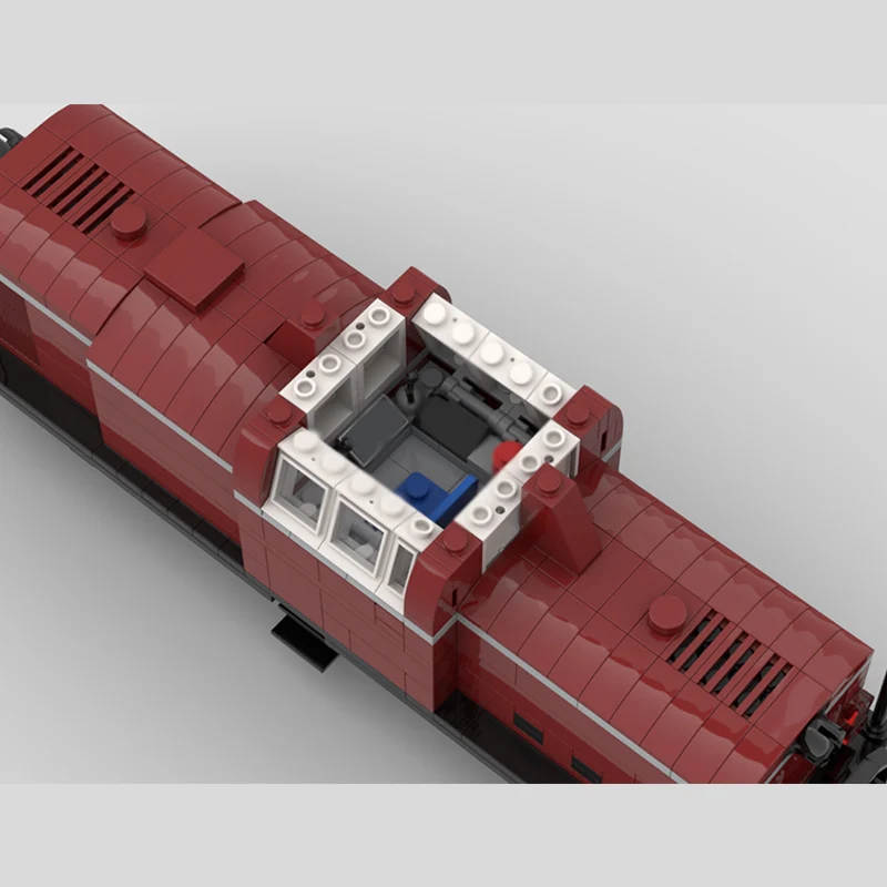 Модель городского автомобиля MOC, строительные кирпичи, дизельный локомотив BR V 100, модульная технология, детские праздничные подарки, сборные игрушки, костюм (art.: 3920d2a7cf649) - 3920d2a7cf649