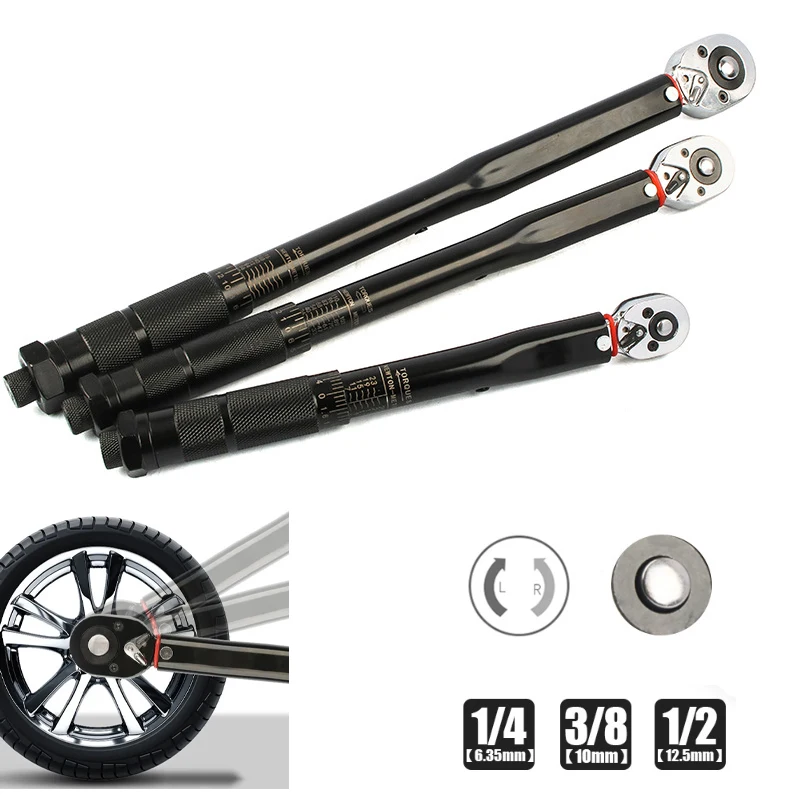 Динамометрический ключ для ремонта автомобиля 3/8 квадратный привод 19-110 нм