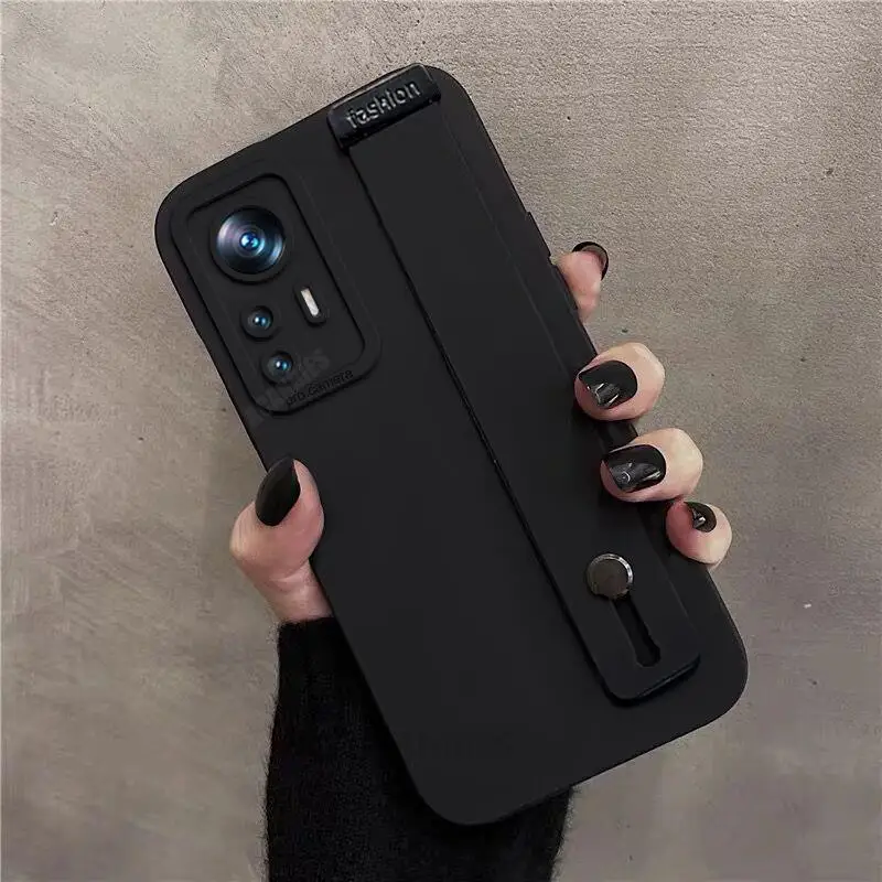 

Mi12t Wrist Strap Hand Band Silicone Case On For Xiaomi Mi 12 12t Pro 13 11 Lite 5g Ne 11t 12s 12lite 12x Stand Cover Mi12s Mi13