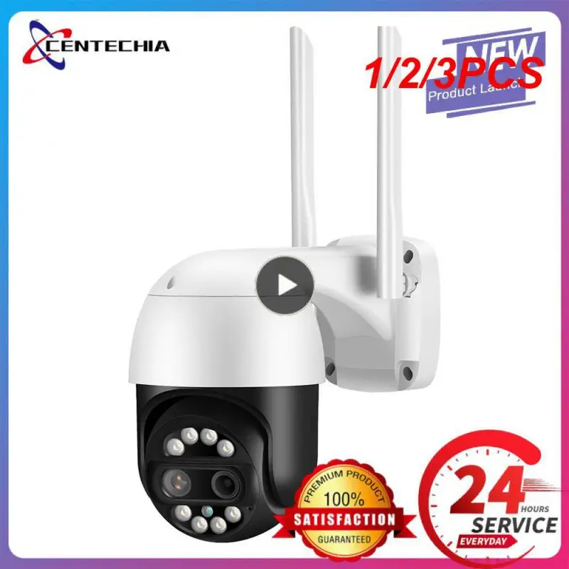 

1/2/3 шт. 4K IP-камера WiFi камера видеонаблюдения с двумя объективами цветное Ночное Видение 4 МП 2K 8X цифровой зум IP66 наружное наблюдение