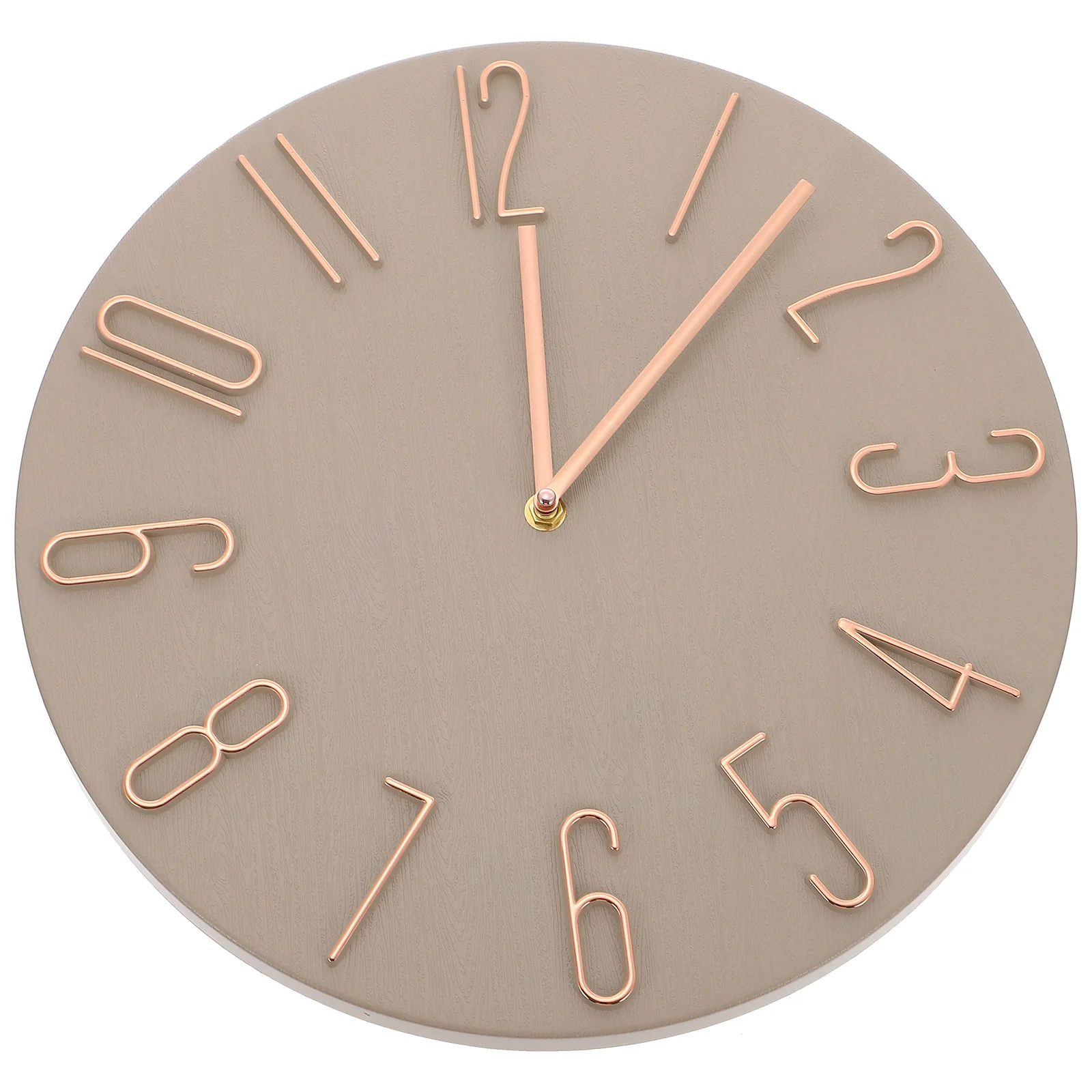 

Clock Operated Clock Round Clock Craft Non-Ticking Wall Clock Living Room Ornament for Home Indoor Bedroom Decor