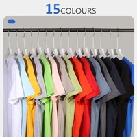 cotton solid color short sleeve loose breathable round neck t shirt mens and womens spring and summer bottoming shirt short sl