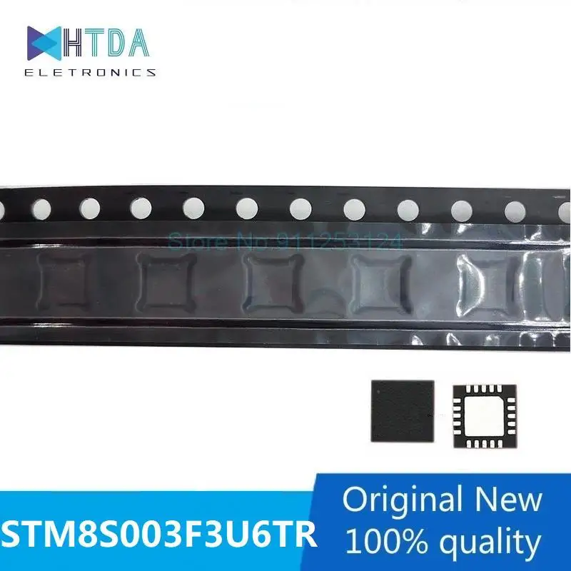 

5 шт./лот STM8S003F3U6TR QFN20 S033 STM8S003F3U6 Новый и оригинальный IC