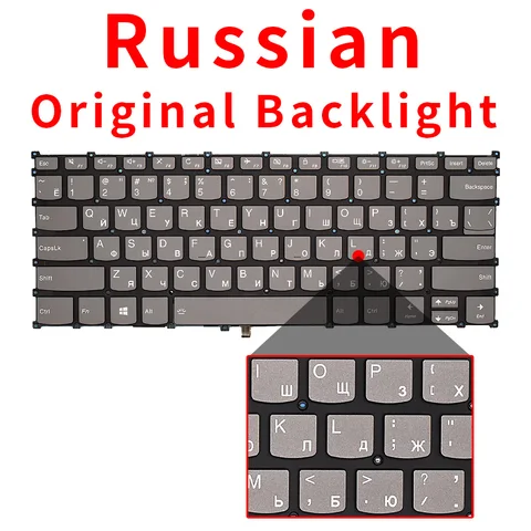 Русская американская клавиатура для Lenovo Ideapad S540-14IWL S540-14IML S540-14API S550-14 YOGA 340-14 540S-14 AIR 14 2019, ноутбук с подсветкой