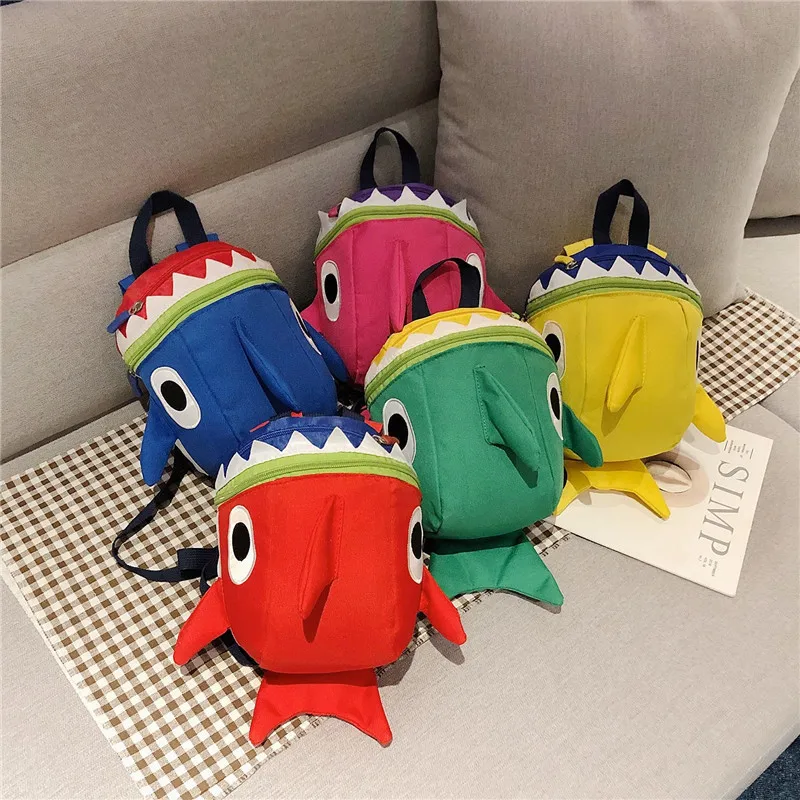 

Cute Cartoon Shark Kids Bags Baby Harness Backpack Boy Girl School Bags Anti Lost Harnesses Leashes Toddler Kindergarten Bags