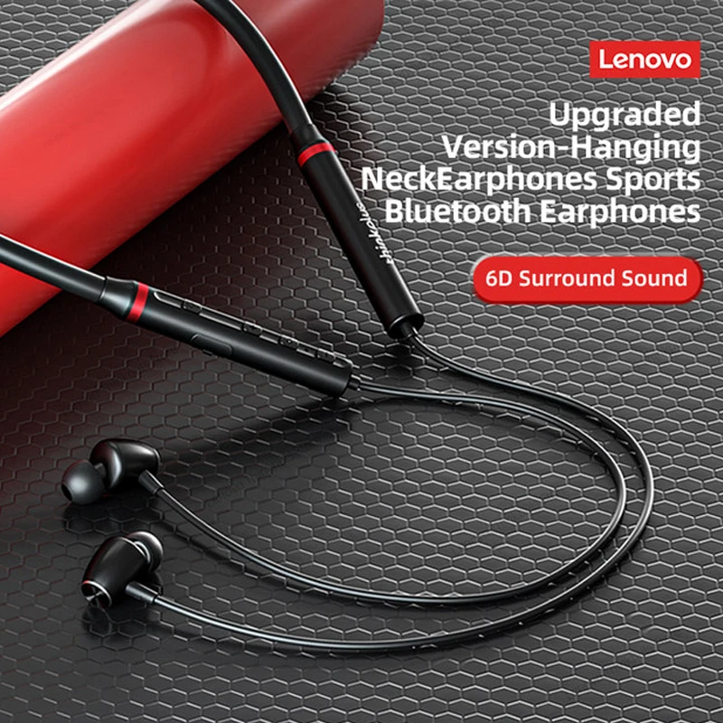 Kup Origial Lenovo HE05X Ⅱ Bluetooth Słuchawki Z Pałąkiem Na Kark Bezprzewodowe Słuchawki Douszne Magnetyczne Słuchawki Z Pałąkiem Na Kark Wodoodporne Sportowe Słuchawki Z Mikrofonem