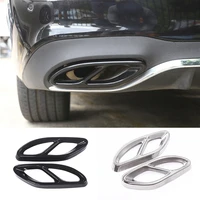for mercedes benz a b c e cla glc gle gls class car exterior exhaust pipe mufflers cover rear bumper cylinder exhaust pipe cover