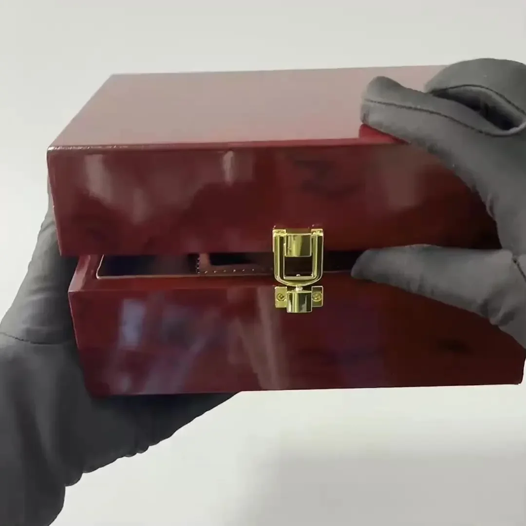 Подарочная коробка для часов OEM класса люкс, органайзер для хранения, с отделкой под рояльное дерево, пылезащитная, деревянная, с возможностью нанесения логотипа (art.: 3920daa90ec29) - 3920daa90ec29