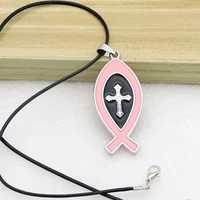 double side cross necklace metal catholic pendant religious hanging ornament for women men birthday holy gift supplies