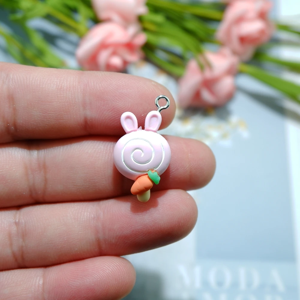 Подвески в виде мороженого и попкорна для изготовления украшений сделай сам