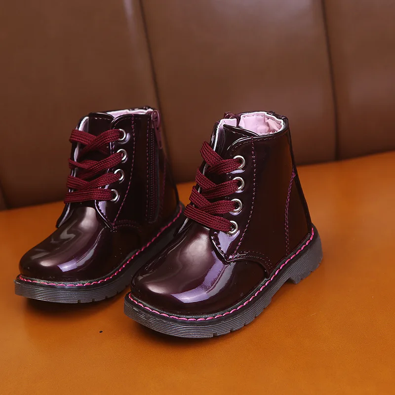 

Kids Boots Baby Girls Spring Fashion White Princess Shoes Child Side Zipper Boots Fashion Trend New Cute Solid Pink Martin Boots