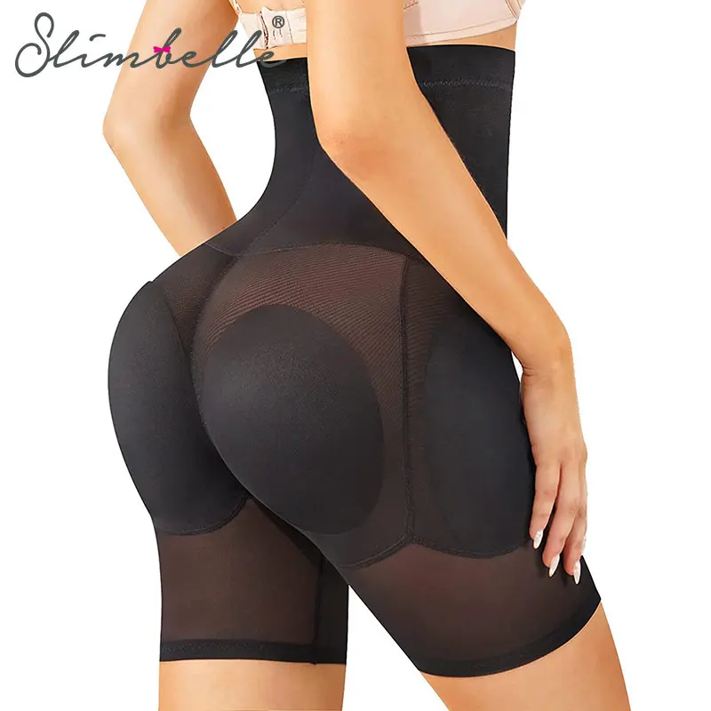 Women High Waist Shorts Shapewear Control Panties Body Shaper Butt Lifter Padded Hip Enhancer Seamless Underwear
