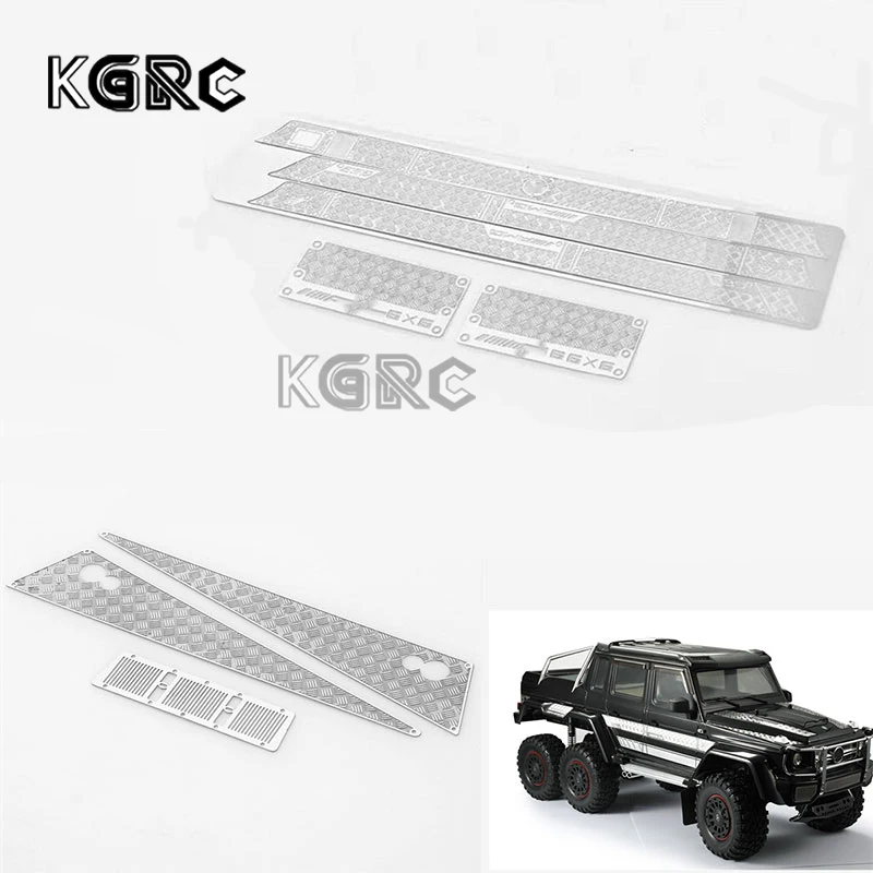 

TRX-6 G500 G63 Stainless Steel Sheet Anti-skid Plate Hood Anti Slide Plate For 1/10 RC Crawler Car TRX-4 TRX6