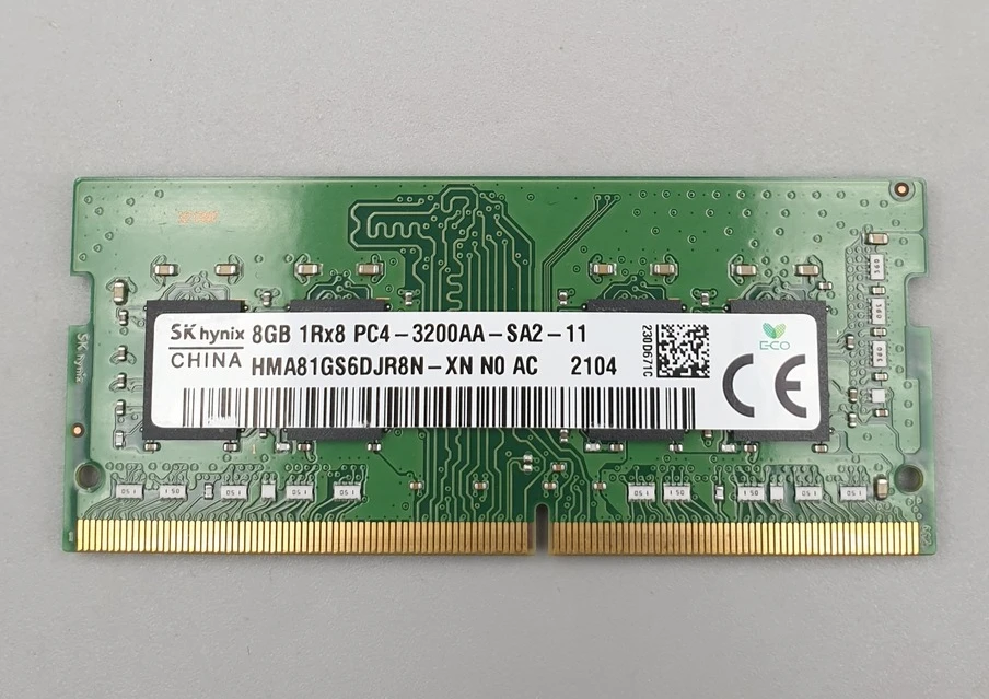 

Память для ноутбука RAM SK hynix HMA81GS6DJR8N-XN 8G 1RX8 PC4-3200AA DDR4
