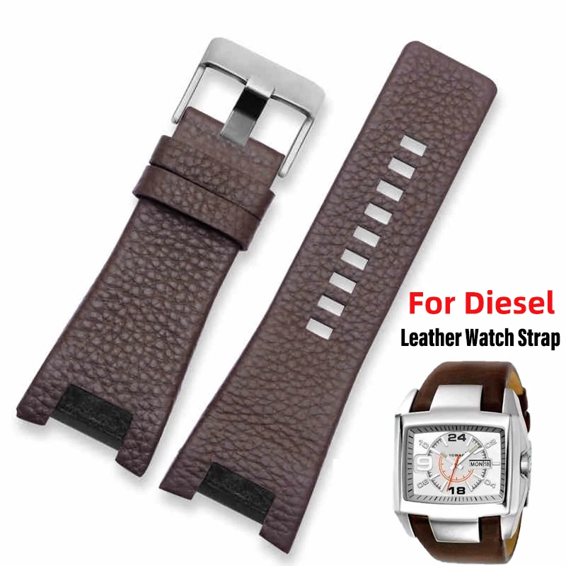 Ремешок из натуральной кожи для часов Diesel DZ4246 DZ4287 DZ1273 DZ1216