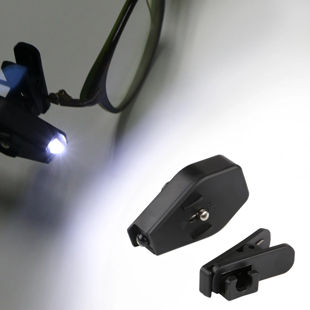 

Car Reading Light With Clip Glasses Night Light 360 Degree Rotating Rotating LED Glasses Clip Car Reading Light With Battery
