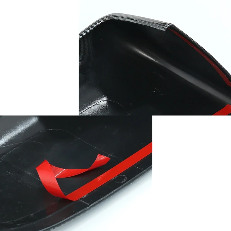Фото Накладки на зеркала заднего вида для Tesla Model Y и Model 3, карбоновые накладки на боковые зеркала, декоративные внешние аксессуары №5