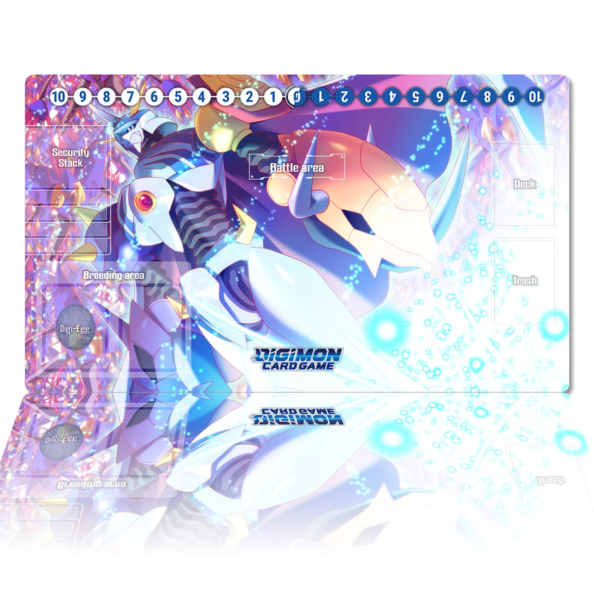 

Digimon Playmat Omnimon DTCG TCG CCG Card Game Board Game Mat Anime Mouse Pad Custom Desk Mat Gaming Accessories Zones Free Bag