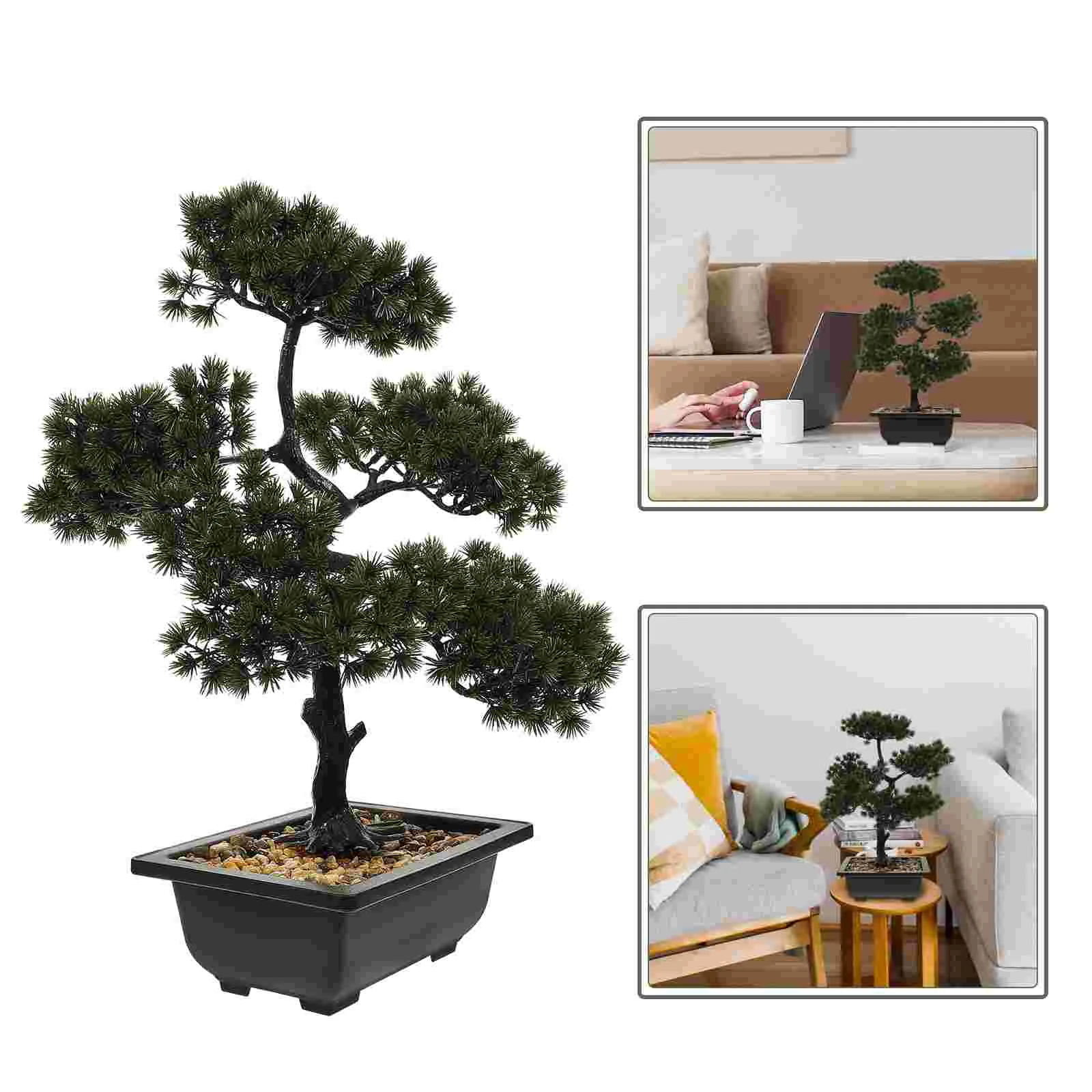 

Artificial Bonsai Tree Realistic Potted Bonsai Potted Bonsai Ornament Pines