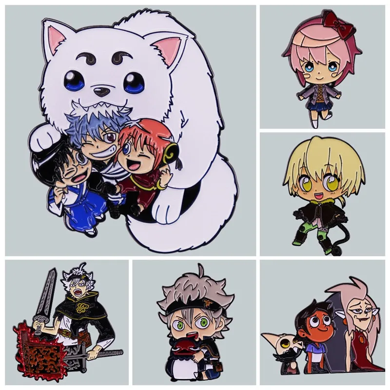 

Black Clover Owl Magic Society Enamel Brooch Pin Brooches Lapel Pins Badge Exquisite Denim Jacket Jewelry Accessories