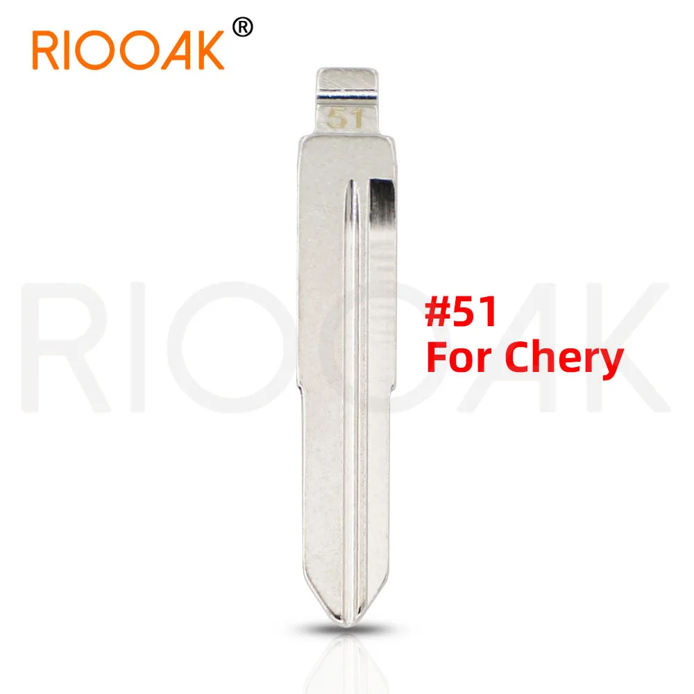 

10 шт. #51 металлический неразрезанный складной ключ KD VVDI с дистанционным управлением № 51 для Chery A5 A3 Tiggo