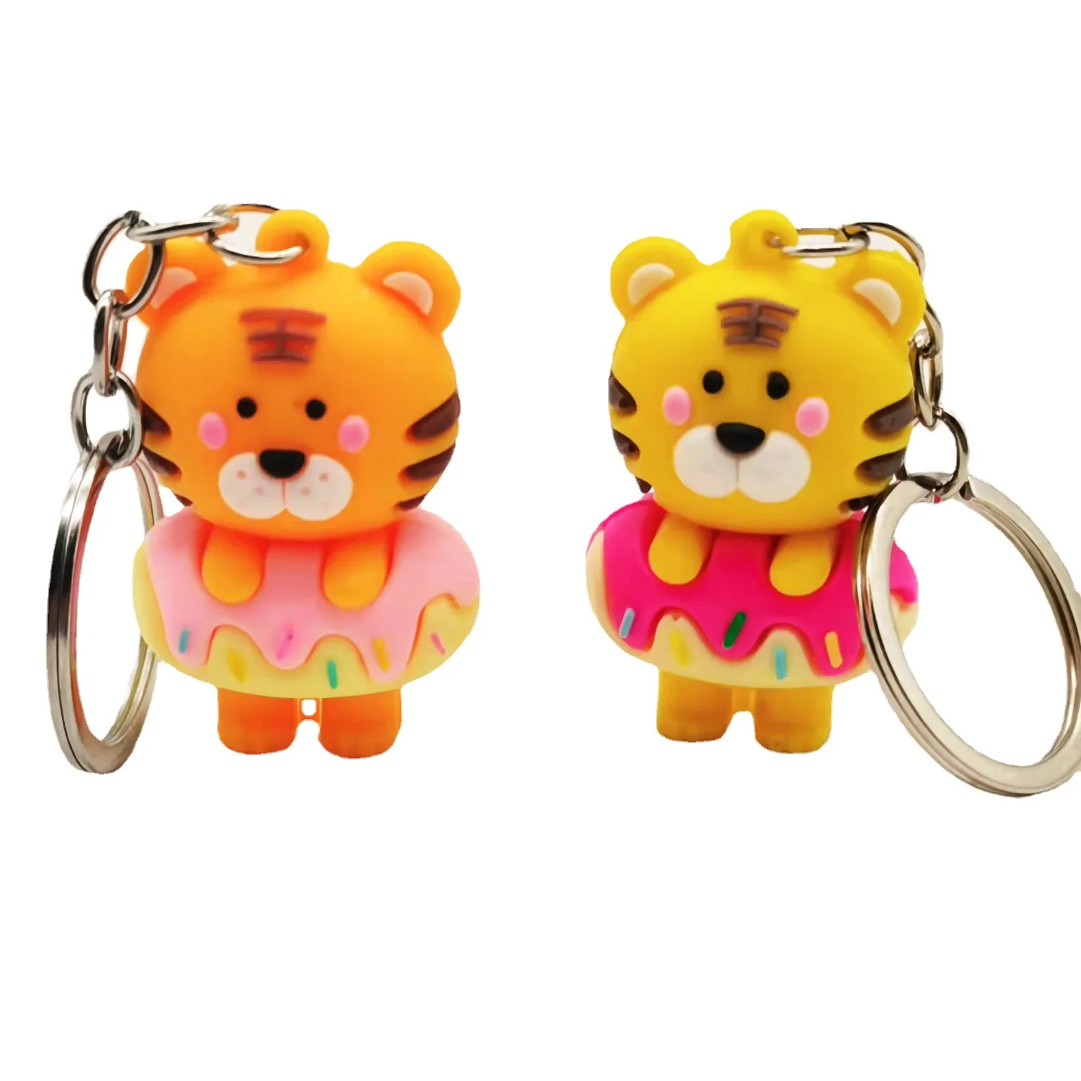 Новый Модный милый брелок в виде пончика с тигром трехмерный на удачу - купить по