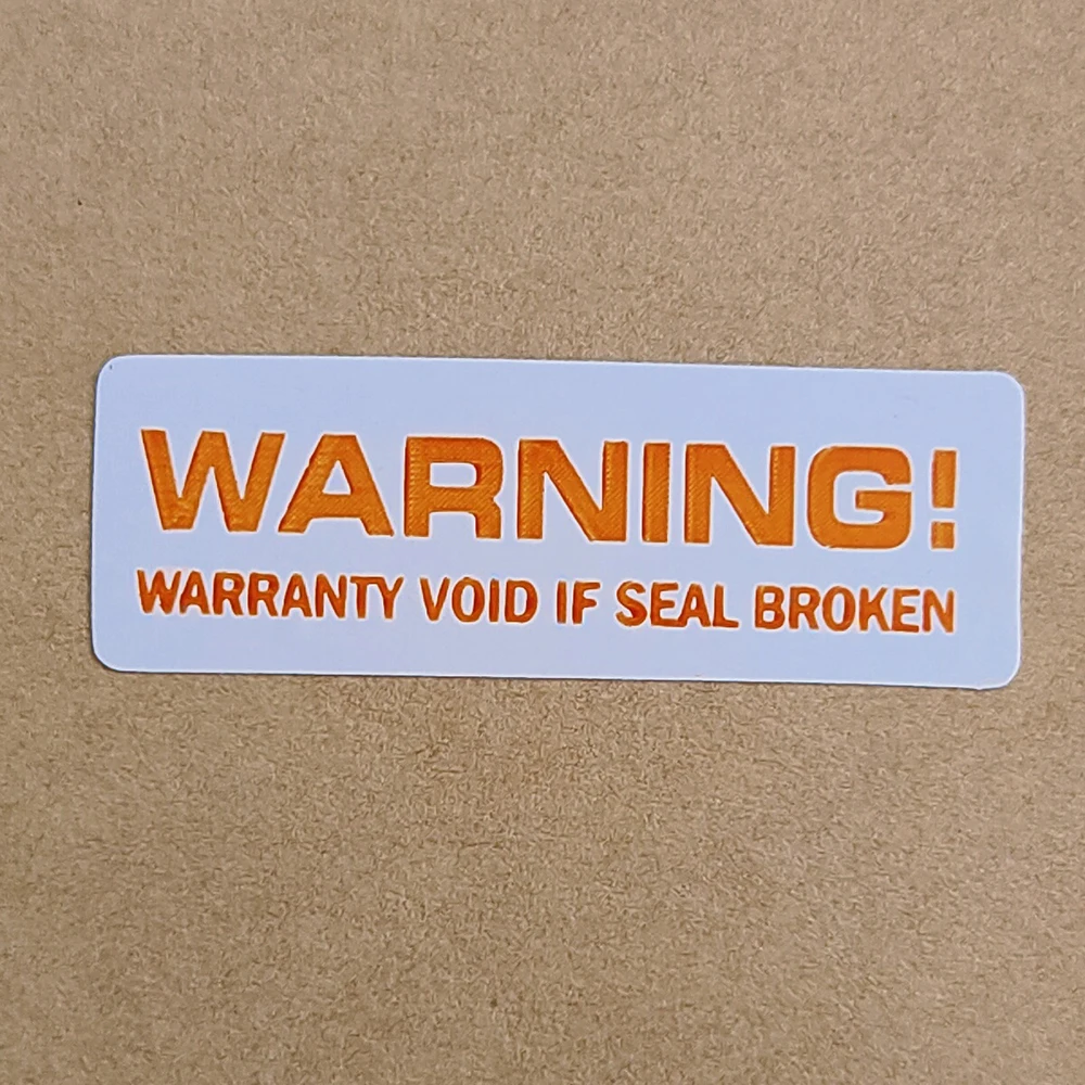 If seal is broken. If seal is broken