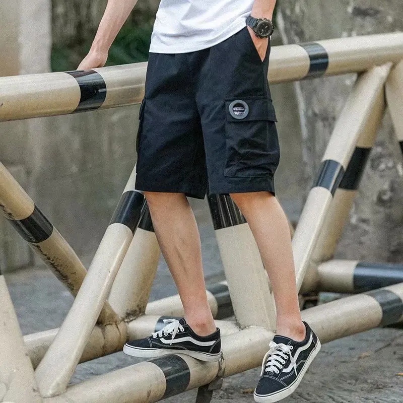 

Casual Streetwear Shorts for Men Black Summer Casual Shorts Comfortable Breathable Fashion Men Clothing Classic Simple Style