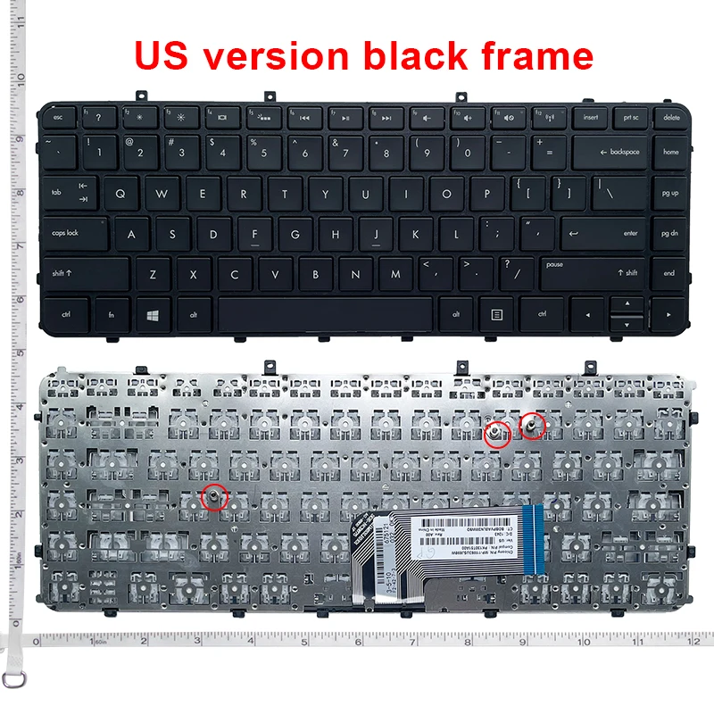 

US Black New English Replace laptop keyboard FOR HP FOR envy4 1024 1006 1237 1228 1004TX 1040 1128 1000 1247 FOR envy6 1015 1214