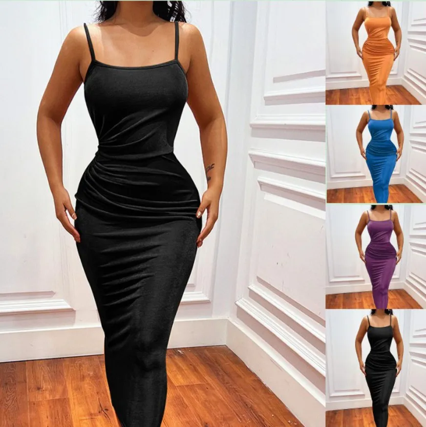 

Sexy Bodycon Mid Dress Women Fashion Party Ladies Sexy Sleeveless Dress