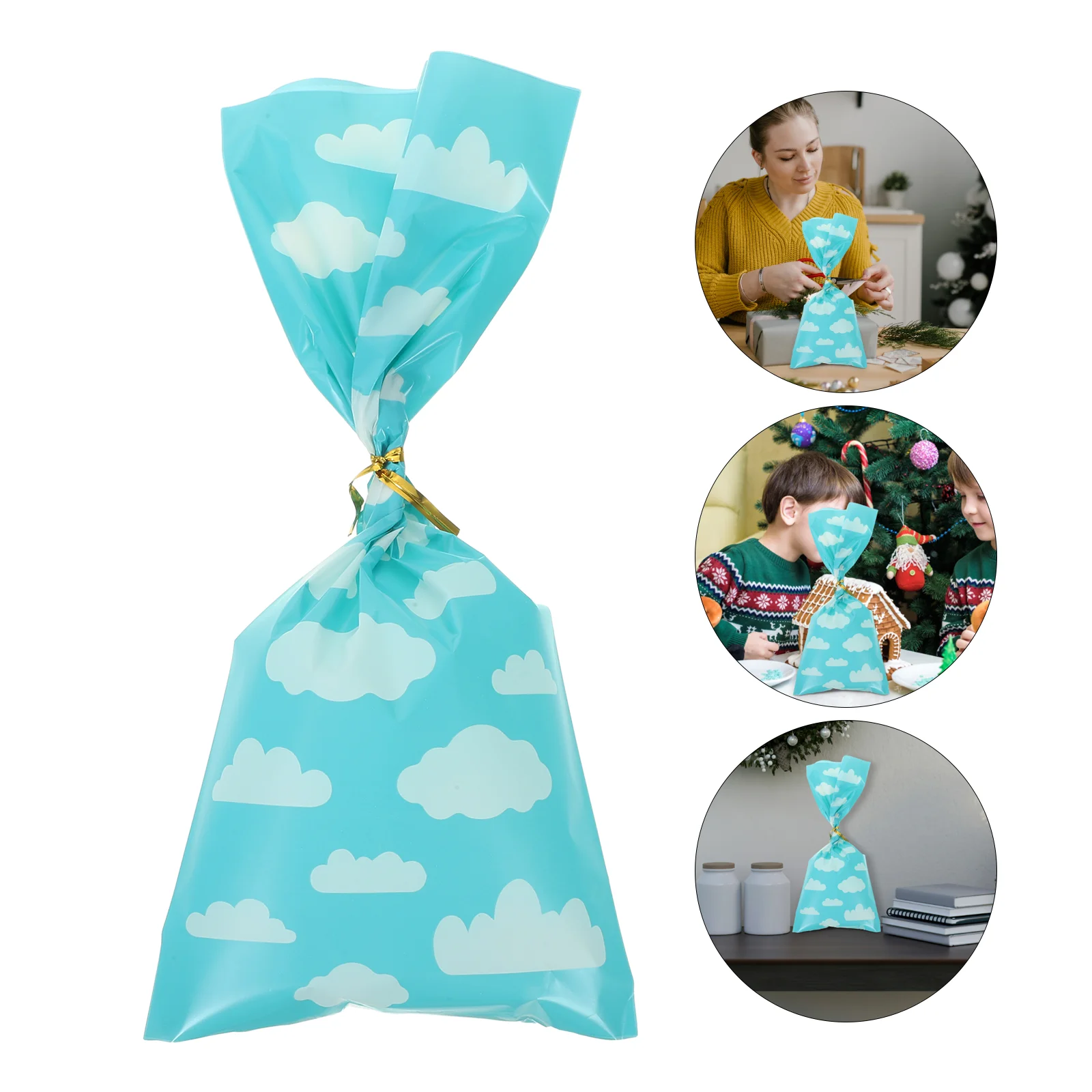 

100pcs Snack Bags Gift Bags Medium Gift Bags Packing Bags Party Present Bags Treats Bags