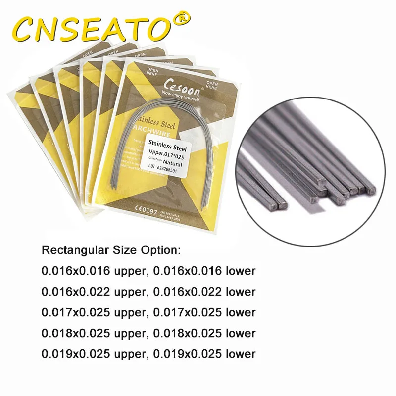 10 шт. стоматологические ортодонтические дуги из нержавеющей стали