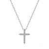 Silver 2.5/3/4/5MM Cross Moissanite Necklace Pendant For Women 2