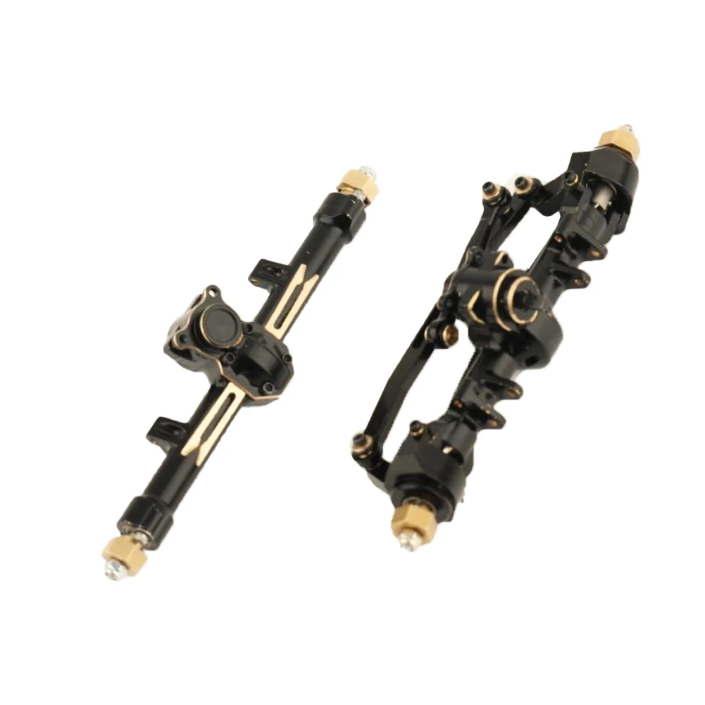 1/24 Brass Straight Front And Rear Axle Set For 1:24 RC Car SCX24 Jeep C10 90081 AXI00005 Remote Control Toys Car Upgrade Parts enlarge
