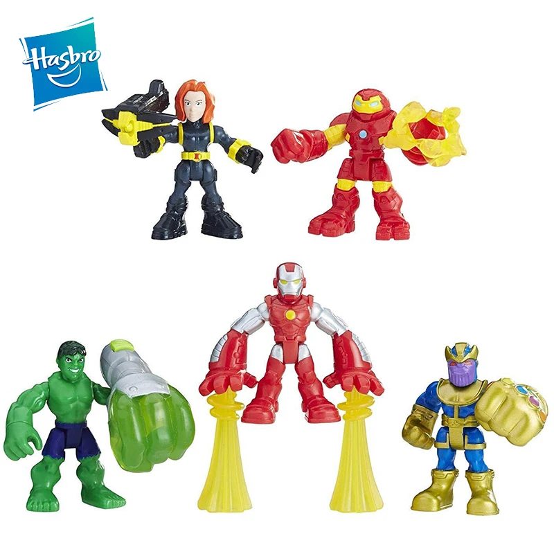 Фигурки героев Playskool супергерои Marvel приключения танос черная вдова халкбастер