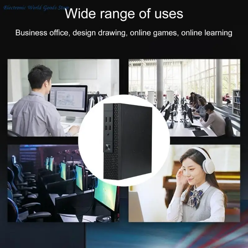 Фото A3PD ITX Корпус для компьютера TX07 Мини-настольный корпус Промышленное управление HTPC Корпус для ПК Мониторинг Серверный с 4 №3
