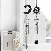 moon sun wind chime home decor hollow aluminum tubes wind bell for living room and bedroom wind chime outdoor windchimes gift