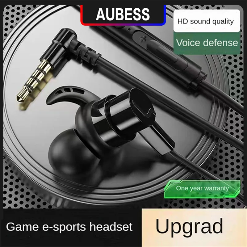 

2023 Durable 1.2m Stereo E-sports Headphones Silver Game Headset Surround Sound Wired Headphones Comfortable Office Accessories